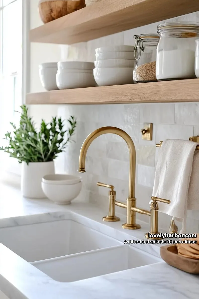 15 Elegant White Backsplash Ideas for Your Kitchen 21 handcrafted zellige tiles in snowy white with a slightly uneven surface 1