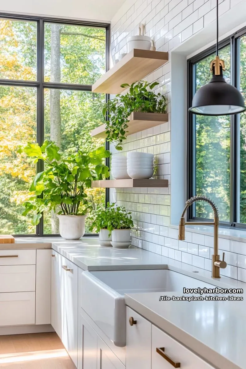 15 Tile Backsplash Ideas for a Stylish Kitchen 27 minimalist extra-tall white tiles extending to ceiling for an airy design 1