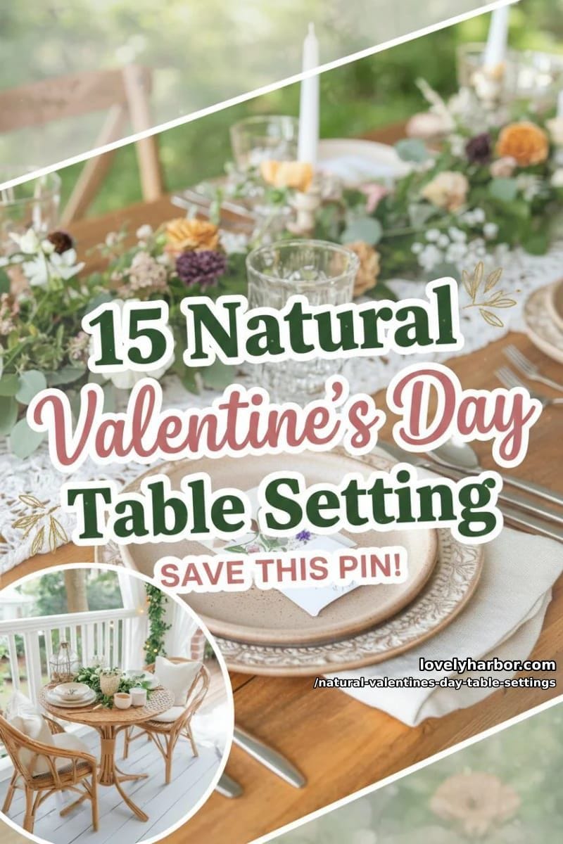 15 Natural Valentine’s Day Table Settings Perfect for a Romantic Table for Two 68 natural valentines day table settings - Collage 37