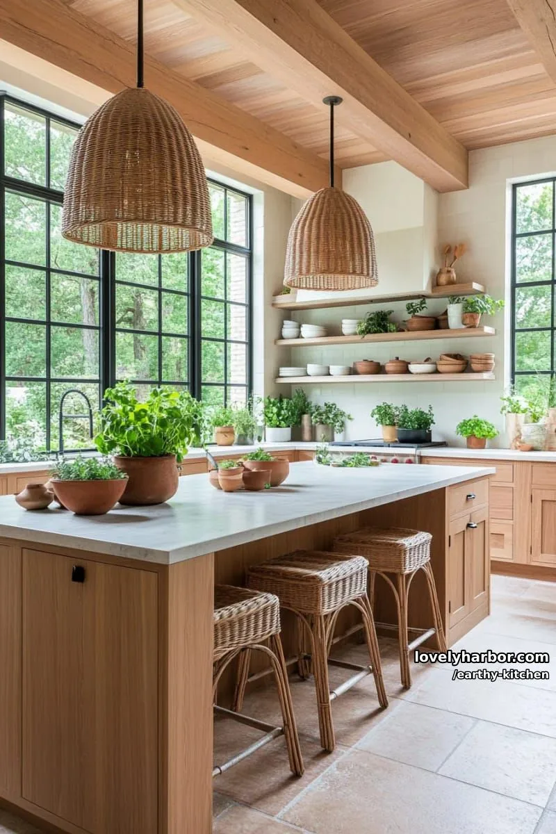 oversized windows framing natural outdoor views with warm wood ceiling beams 1