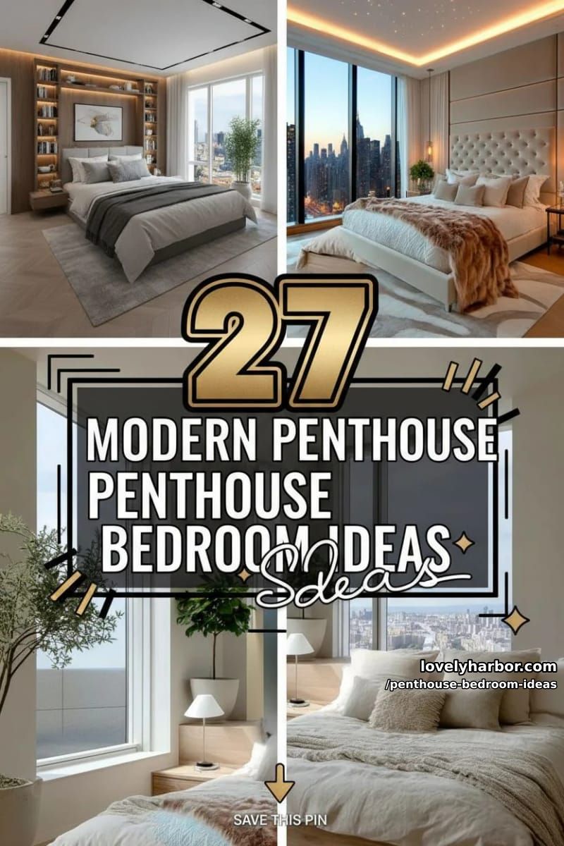 27 Modern Penthouse Bedroom Ideas That Wow 73 penthouse bedroom ideas - Collage 72