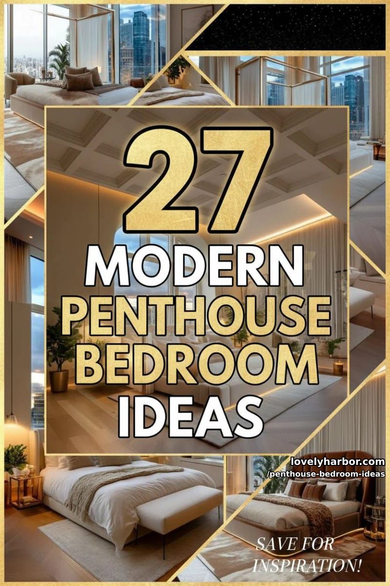 27 Modern Penthouse Bedroom Ideas That Wow 74 penthouse bedroom ideas - Collage 73