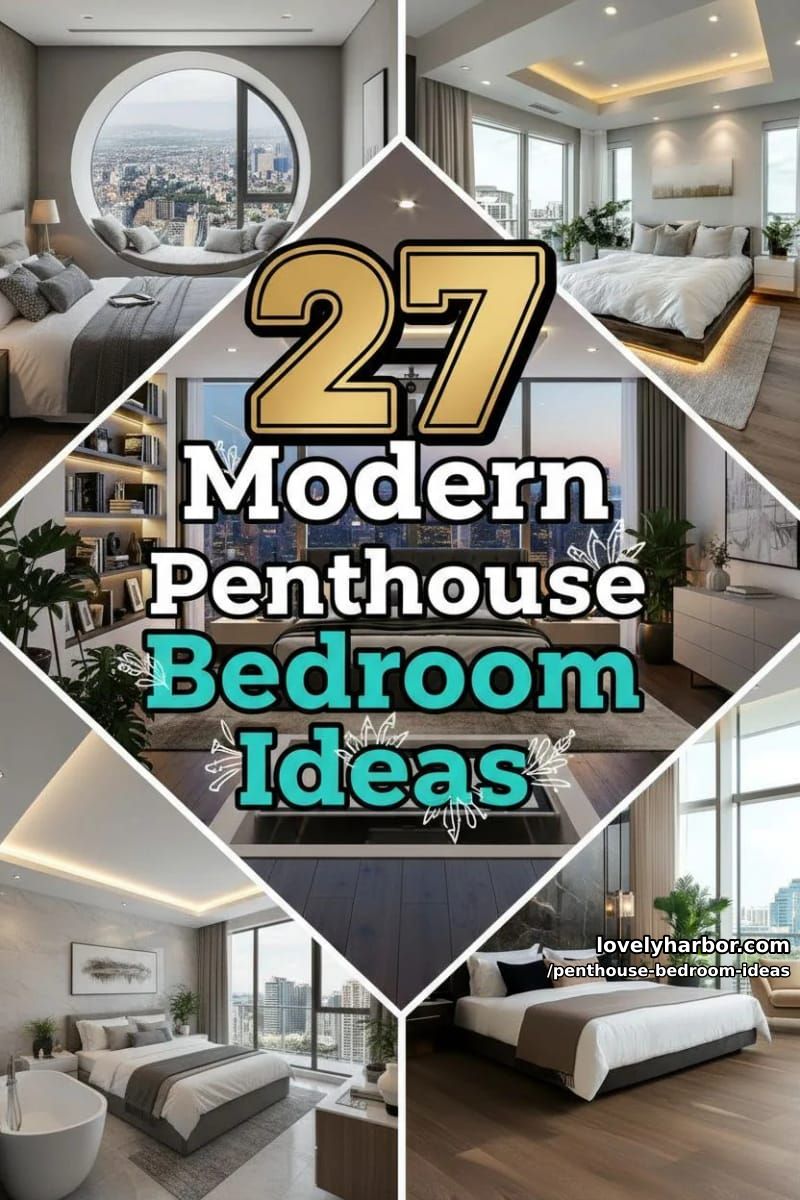 27 Modern Penthouse Bedroom Ideas That Wow 77 penthouse bedroom ideas - Collage 76