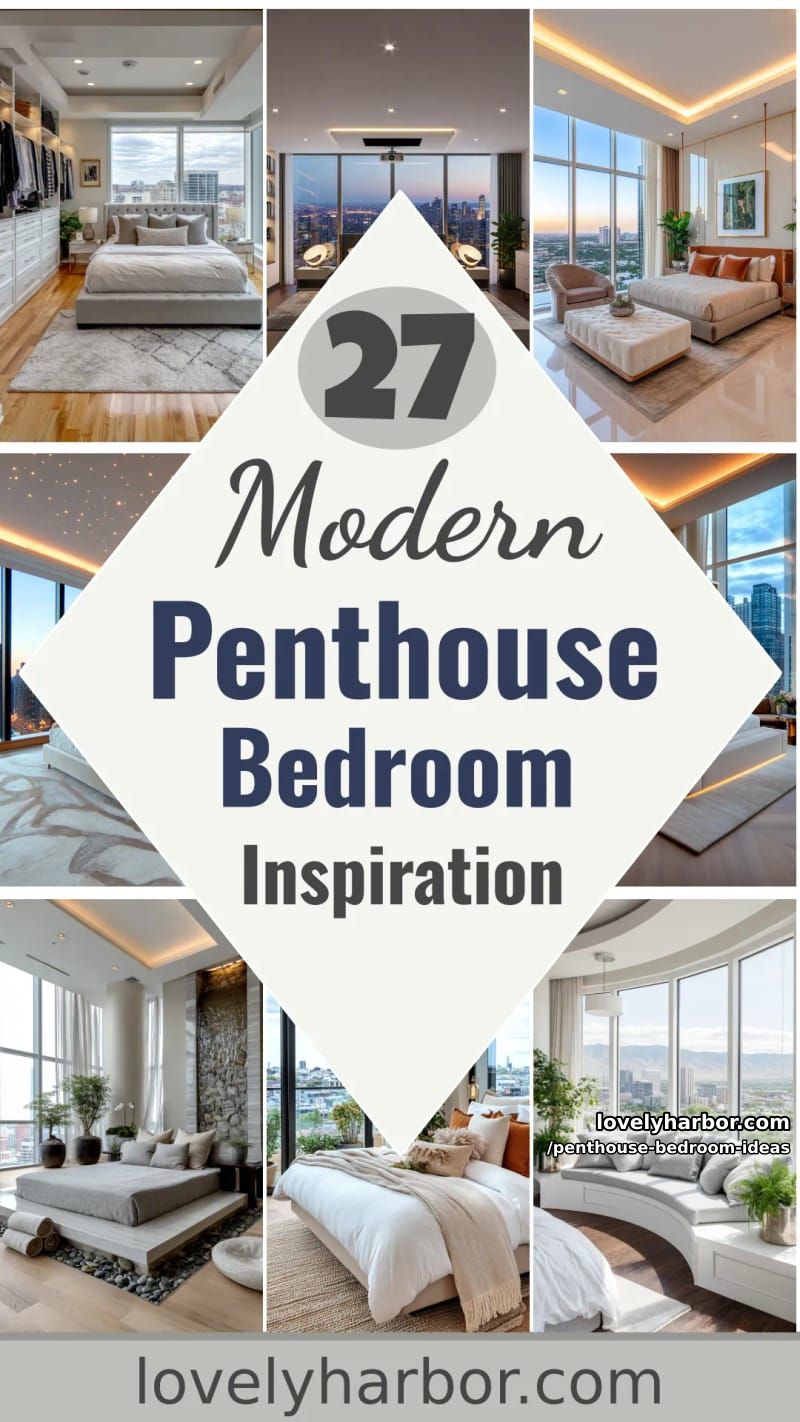 27 Modern Penthouse Bedroom Ideas That Wow 78 penthouse bedroom ideas - Collage 77