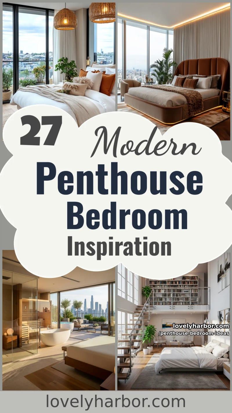 27 Modern Penthouse Bedroom Ideas That Wow 79 penthouse bedroom ideas - Collage 78