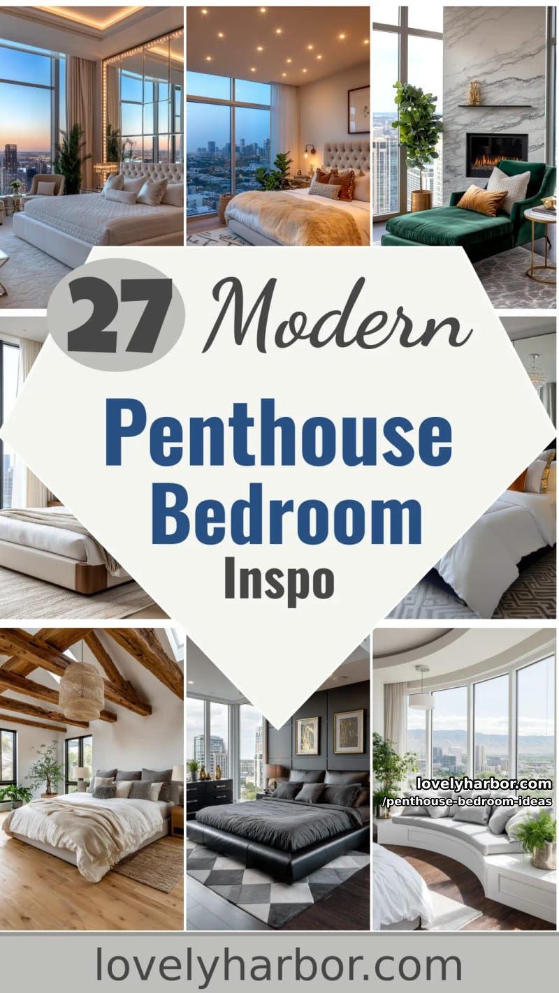 27 Modern Penthouse Bedroom Ideas That Wow 81 penthouse bedroom ideas - Collage 80