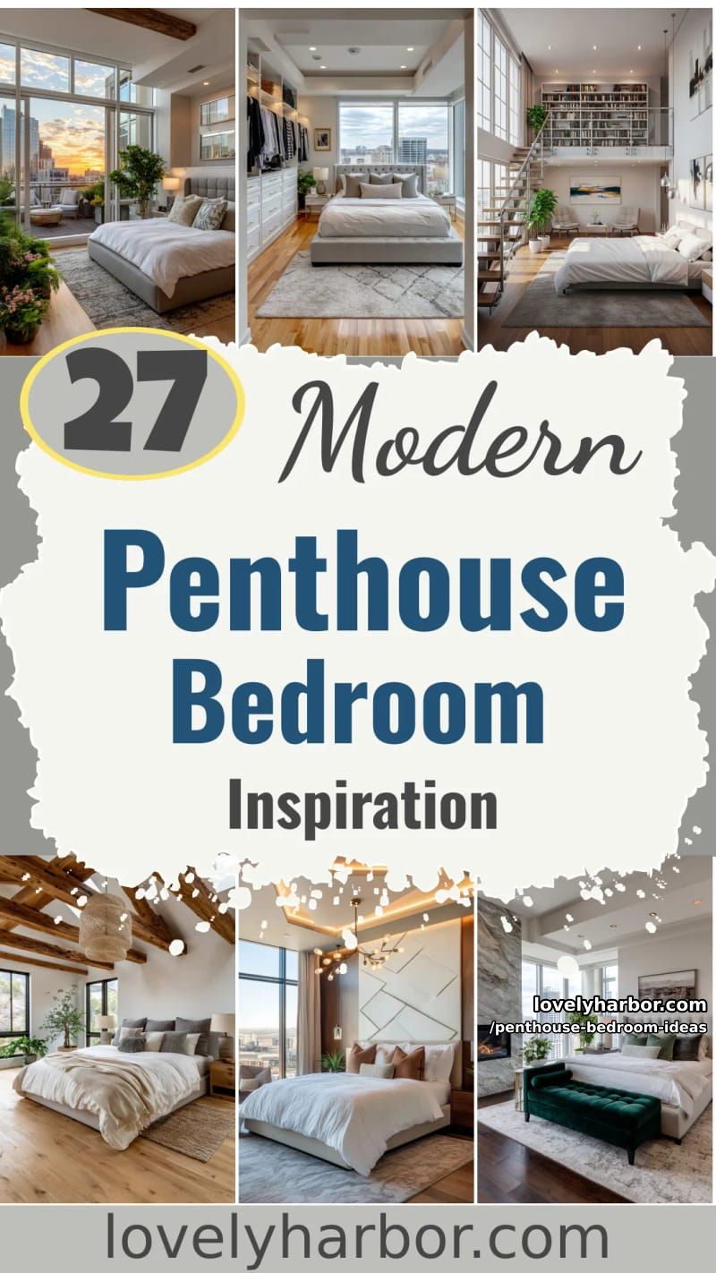 27 Modern Penthouse Bedroom Ideas That Wow 82 penthouse bedroom ideas - Collage 81