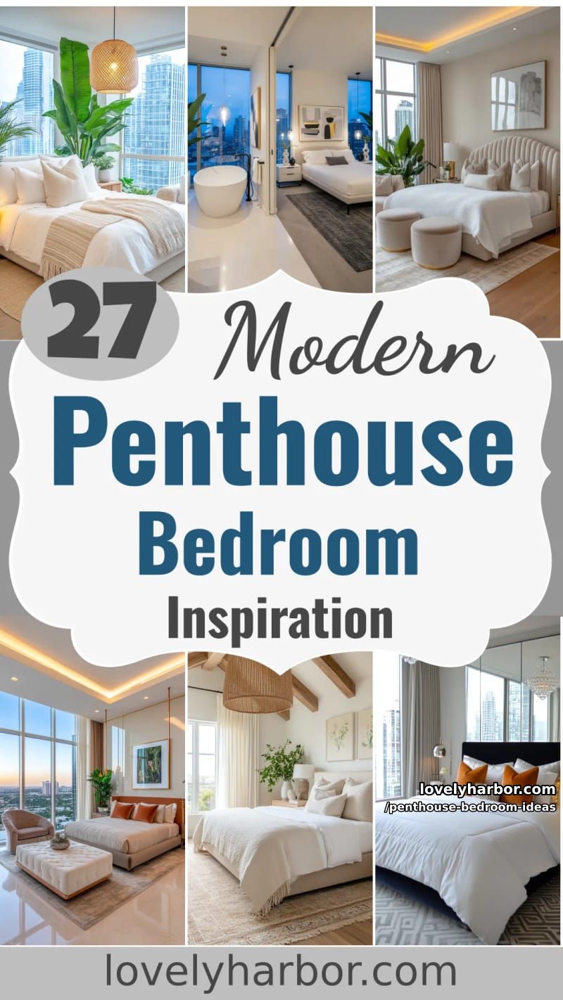 27 Modern Penthouse Bedroom Ideas That Wow 86 penthouse bedroom ideas - Collage 85