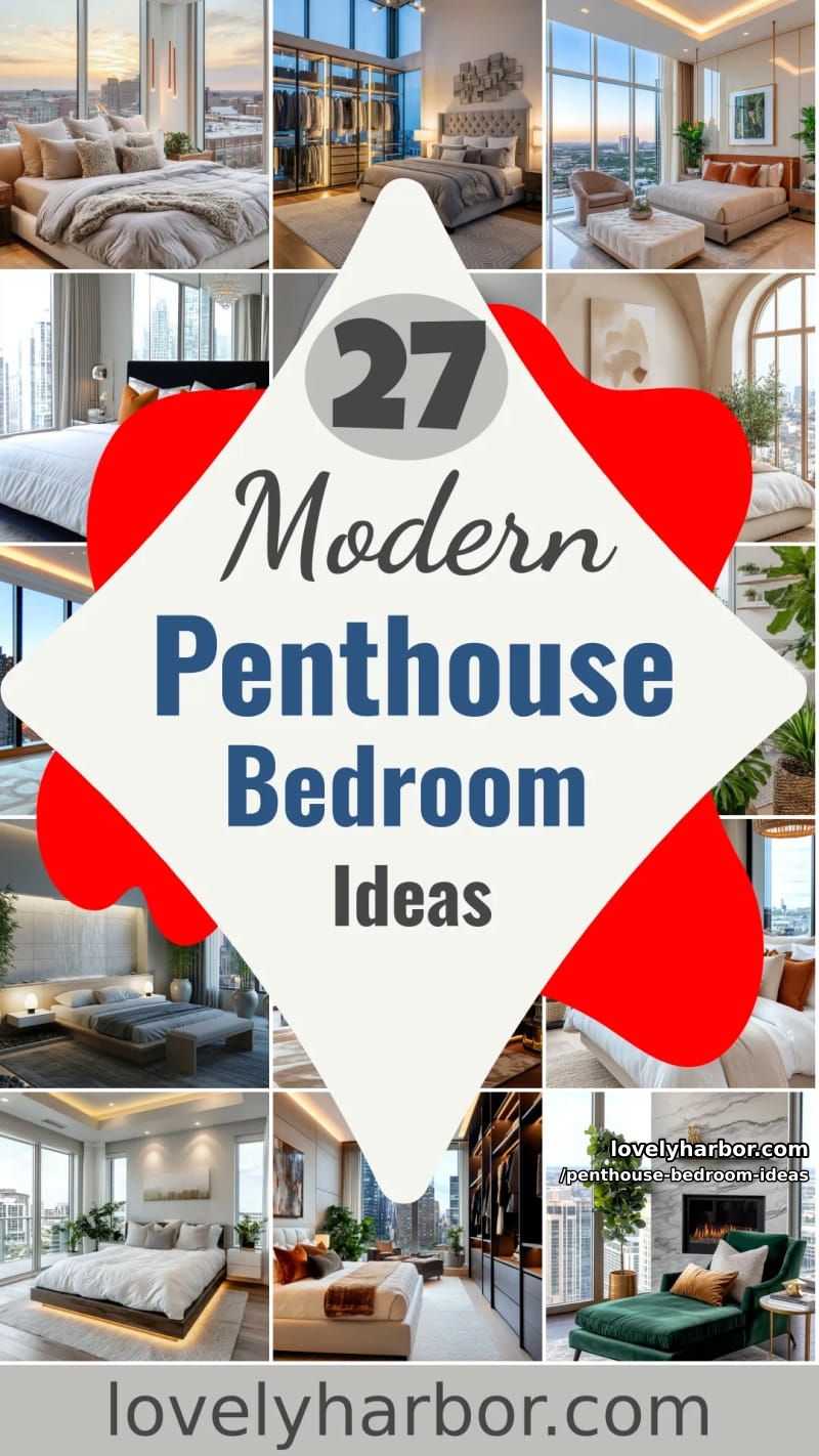 27 Modern Penthouse Bedroom Ideas That Wow 88 penthouse bedroom ideas - Collage 87