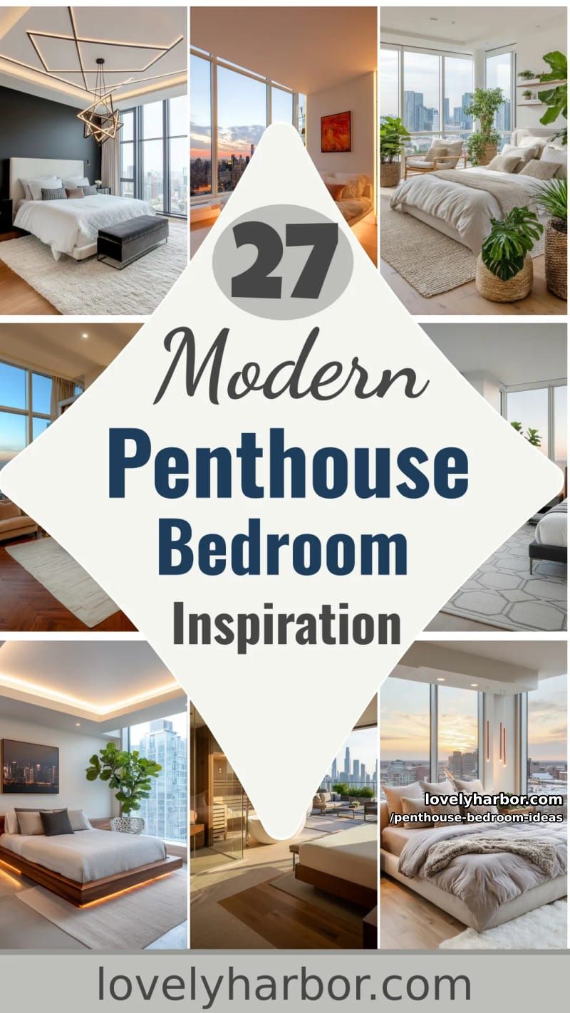 27 Modern Penthouse Bedroom Ideas That Wow 89 penthouse bedroom ideas - Collage 88