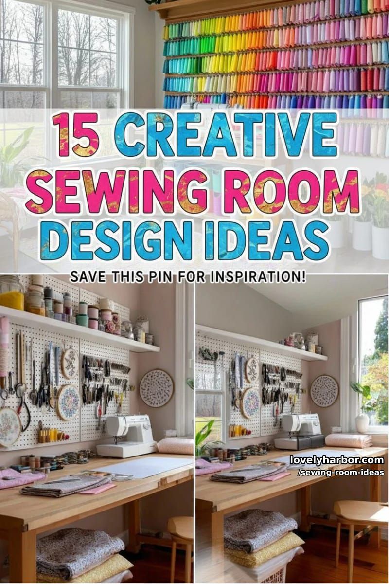 15 Creative Sewing Room Design Ideas 37 sewing room ideas - Collage 36