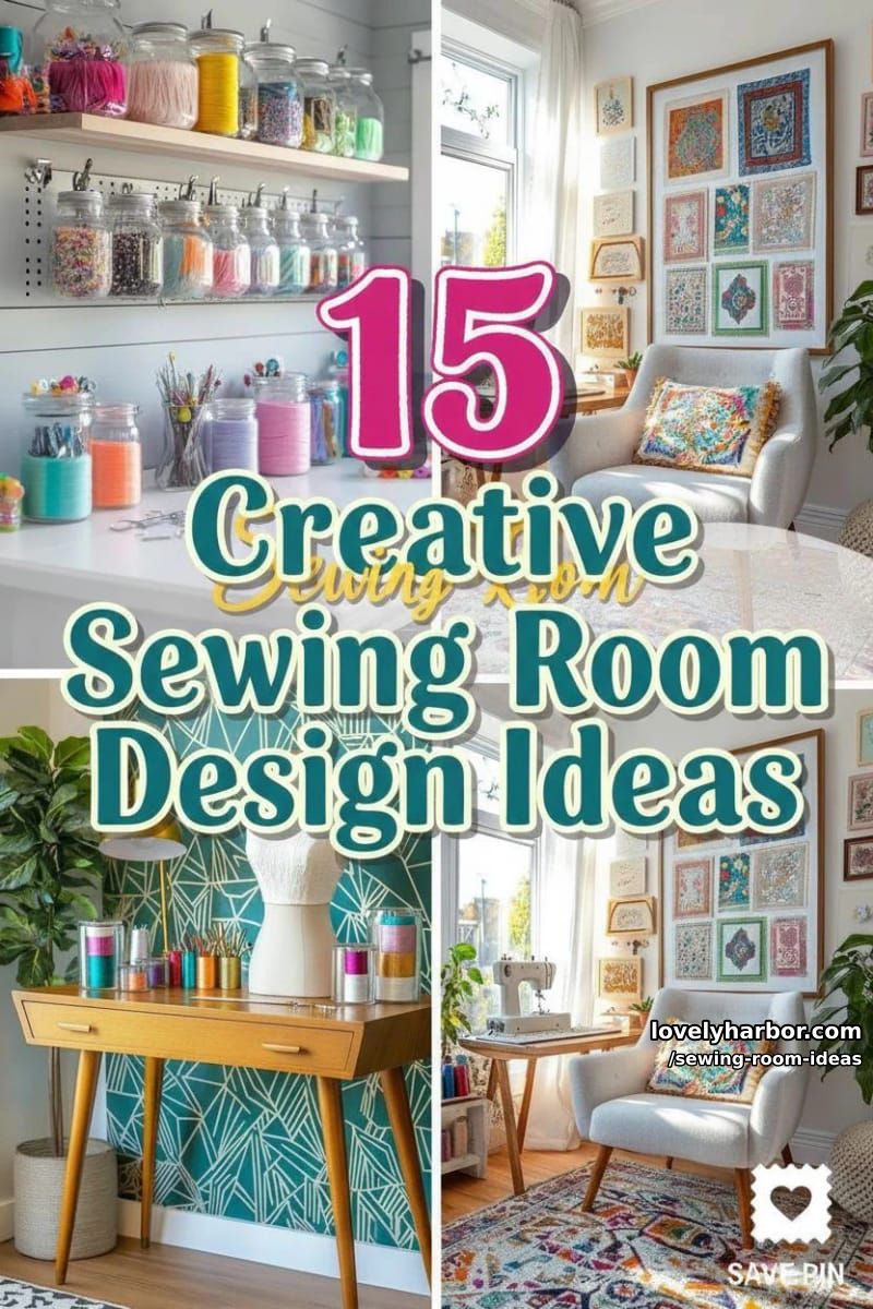 15 Creative Sewing Room Design Ideas 38 sewing room ideas - Collage 37