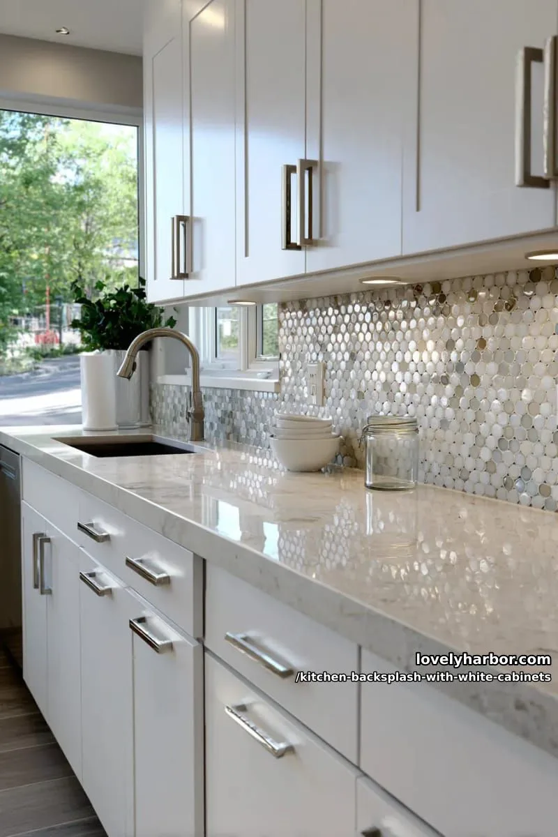 small-scale hexagon tiles blending white and pale gray tones 1