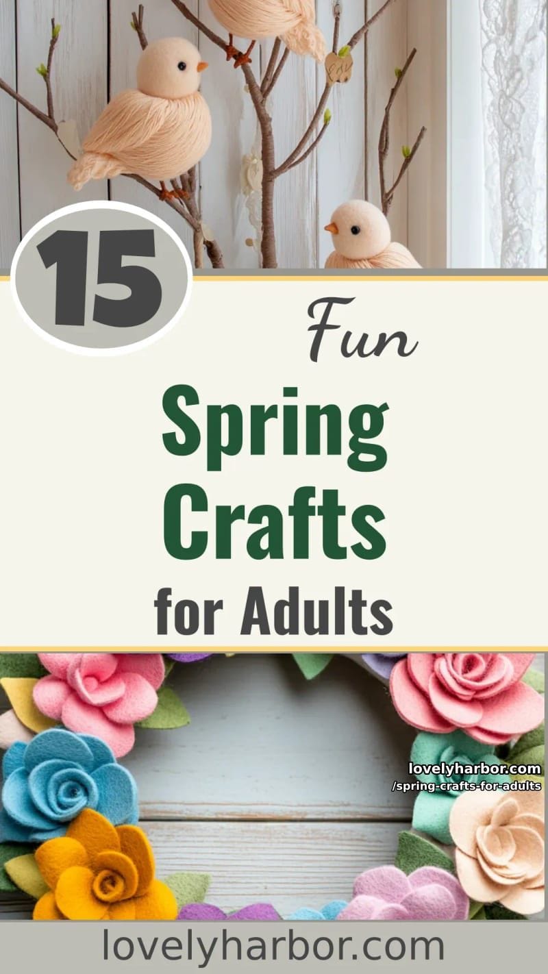 15 Fun Spring Crafts for Adults 45 spring crafts for adults - Collage 44