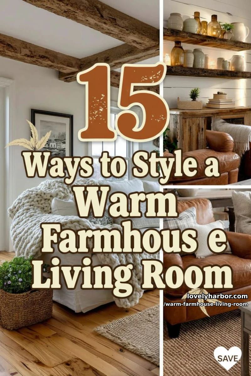 15 Ways to Style a Warm Farmhouse Living Room 39 warm farmhouse living room - Collage 38