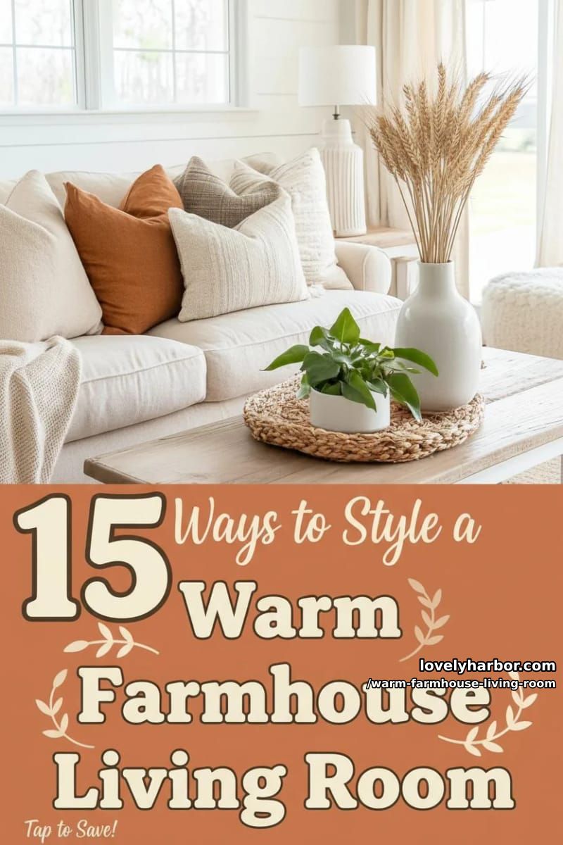 15 Ways to Style a Warm Farmhouse Living Room 44 warm farmhouse living room - Collage 43
