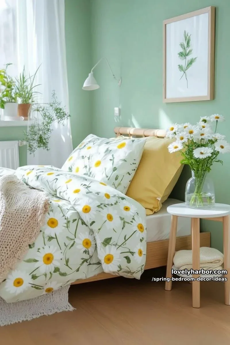 21 Unique Spring Bedroom Decor Ideas For 2026 19 add daisy-patterned bedding for a playful, cheerful spring bedroom vibe. 1