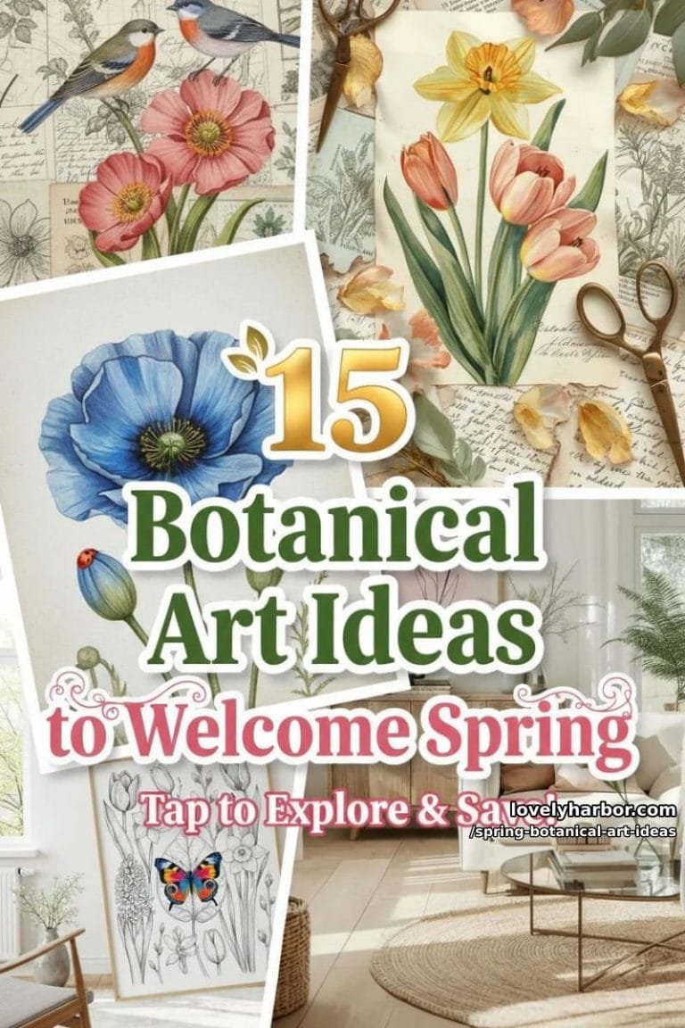 Spring Botanicals Target 15 Creative Spring Botanical Art Ideas That Wow - Lovely Harbor