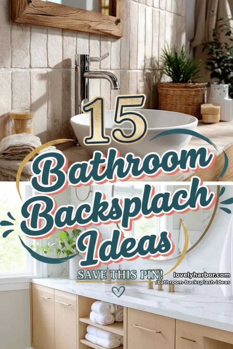 Small Update, Big Impact: 15 Bathroom Backsplash Ideas You’ll Want to Try 46 bathroom backsplash ideas - Collage 45