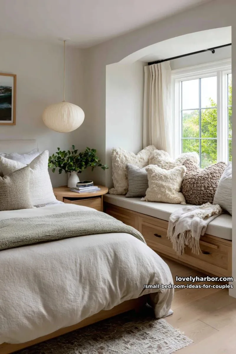 corner reading nook with plush pillows and soft pendant lighting 1