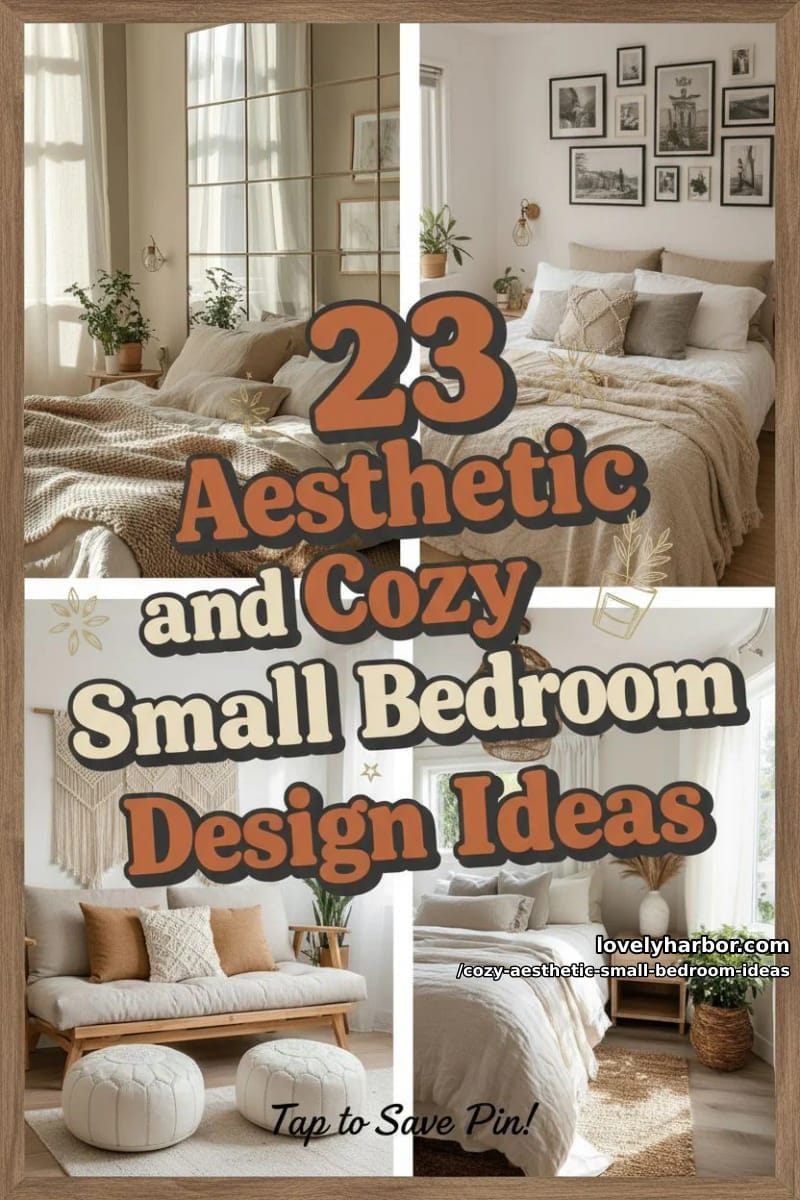 23 Cozy Aesthetic Small Bedroom Design Ideas for 2026 55 cozy aesthetic small bedroom ideas - Collage 54