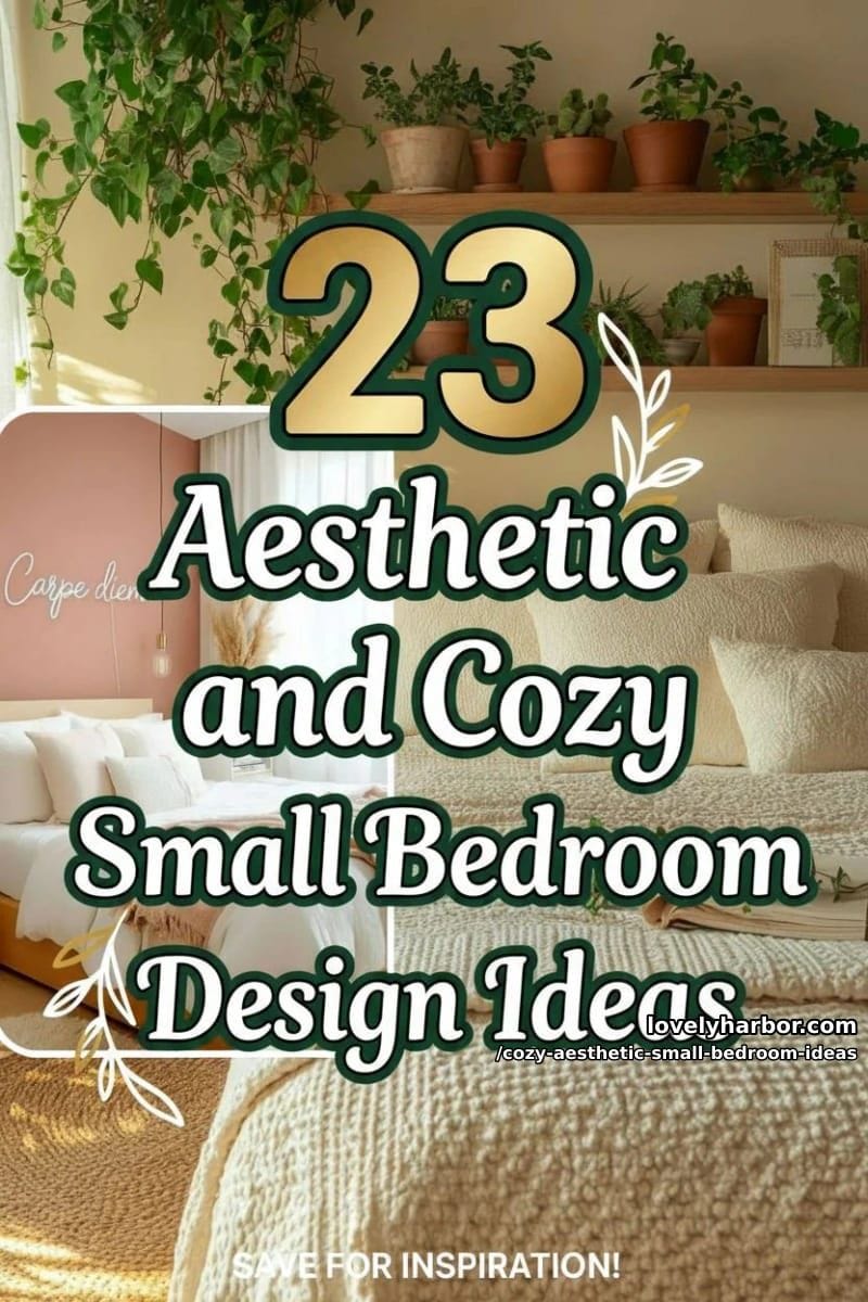 23 Cozy Aesthetic Small Bedroom Design Ideas for 2026 57 cozy aesthetic small bedroom ideas - Collage 56