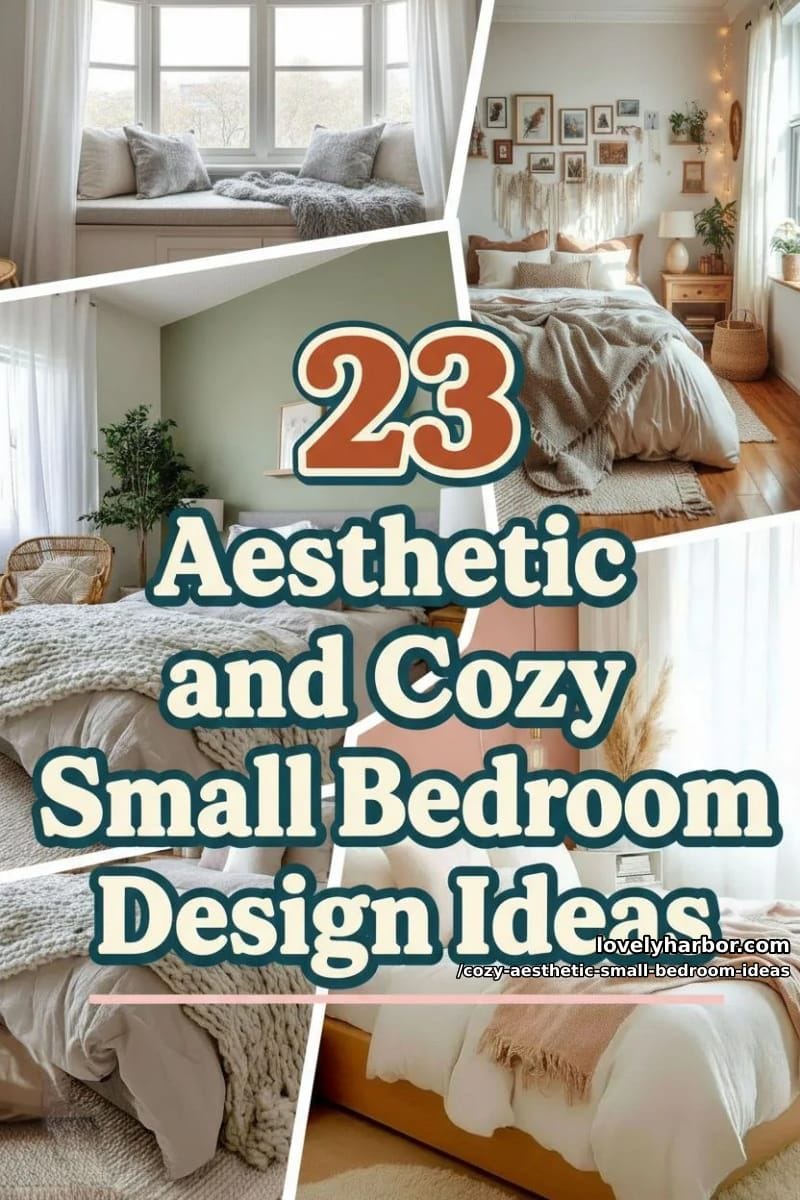 23 Cozy Aesthetic Small Bedroom Design Ideas for 2026 59 cozy aesthetic small bedroom ideas - Collage 58