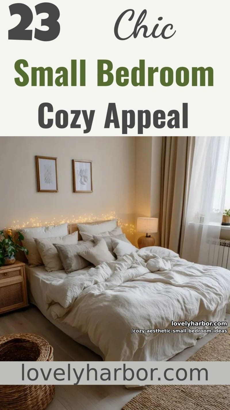 23 Cozy Aesthetic Small Bedroom Design Ideas for 2026 60 cozy aesthetic small bedroom ideas - Collage 59