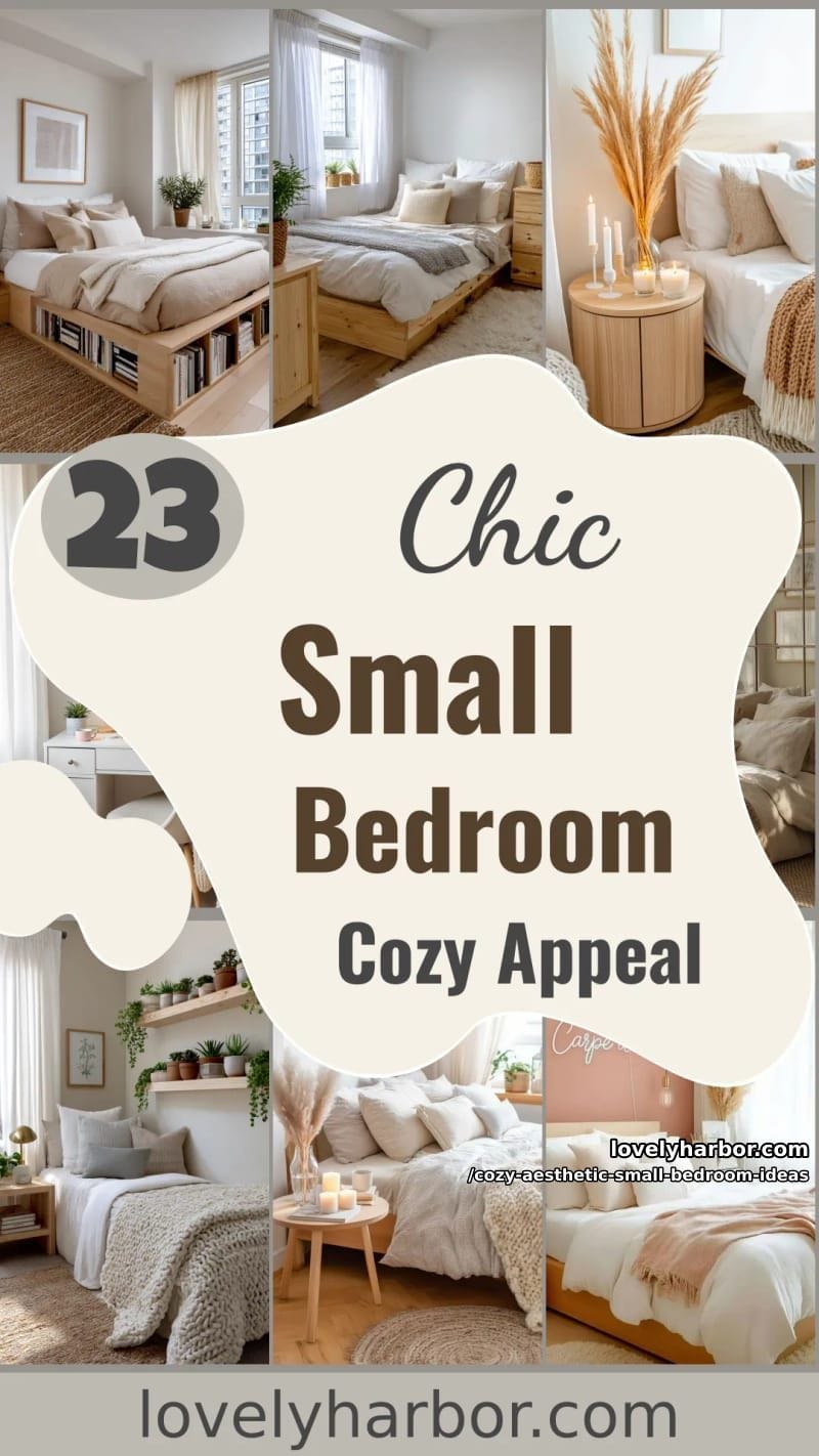 23 Cozy Aesthetic Small Bedroom Design Ideas for 2026 62 cozy aesthetic small bedroom ideas - Collage 61