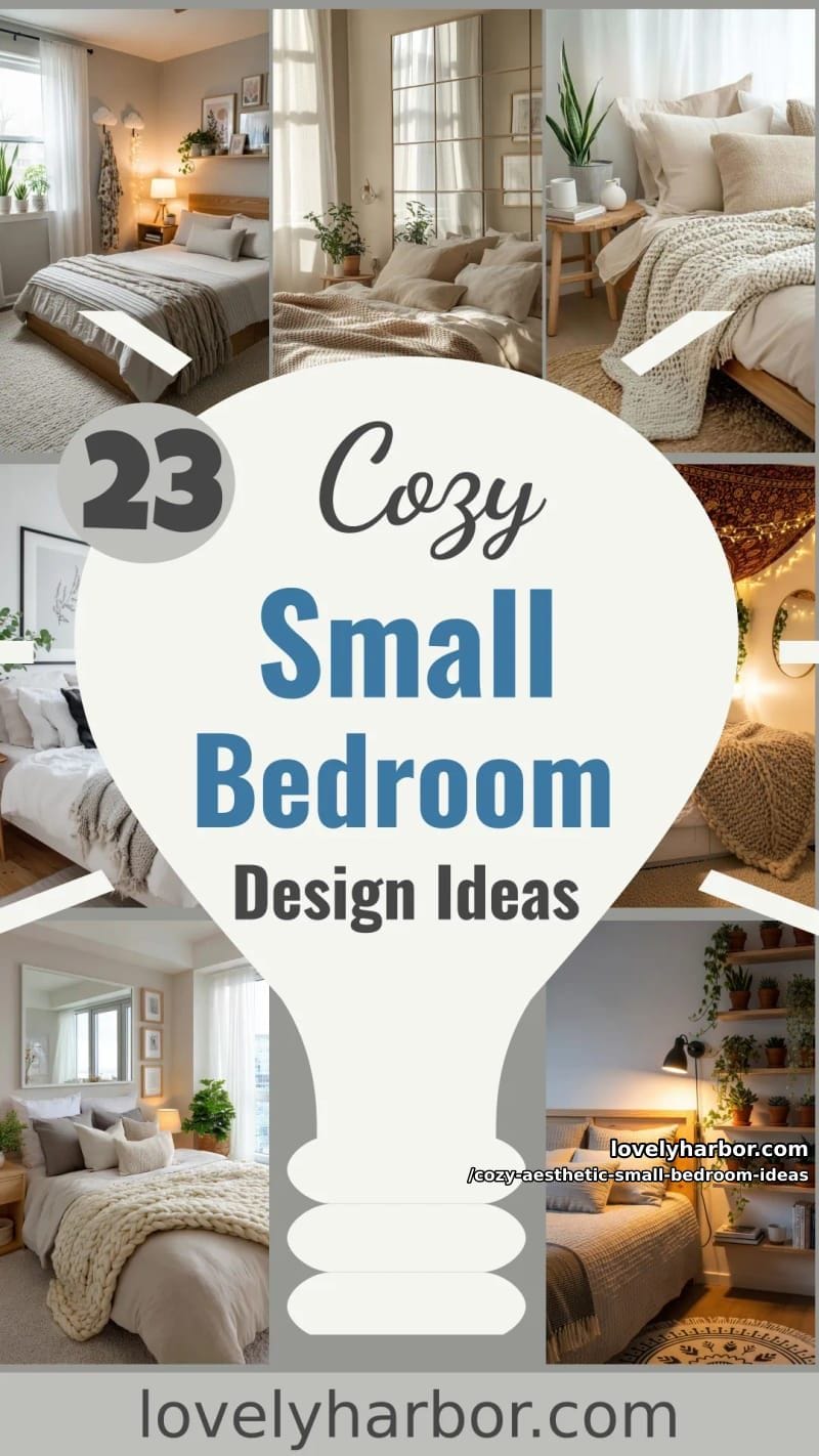 23 Cozy Aesthetic Small Bedroom Design Ideas for 2026 63 cozy aesthetic small bedroom ideas - Collage 62