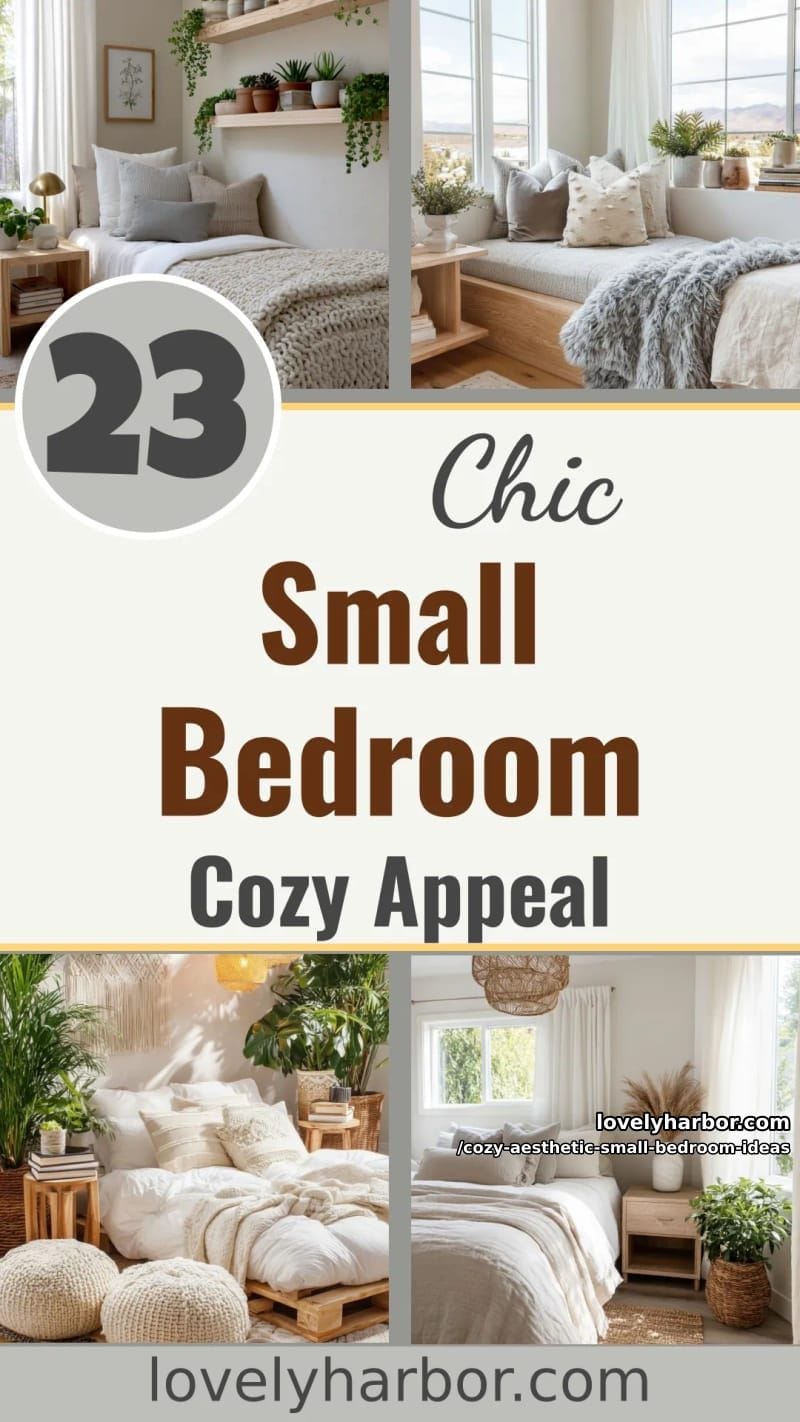 23 Cozy Aesthetic Small Bedroom Design Ideas for 2026 67 cozy aesthetic small bedroom ideas - Collage 66