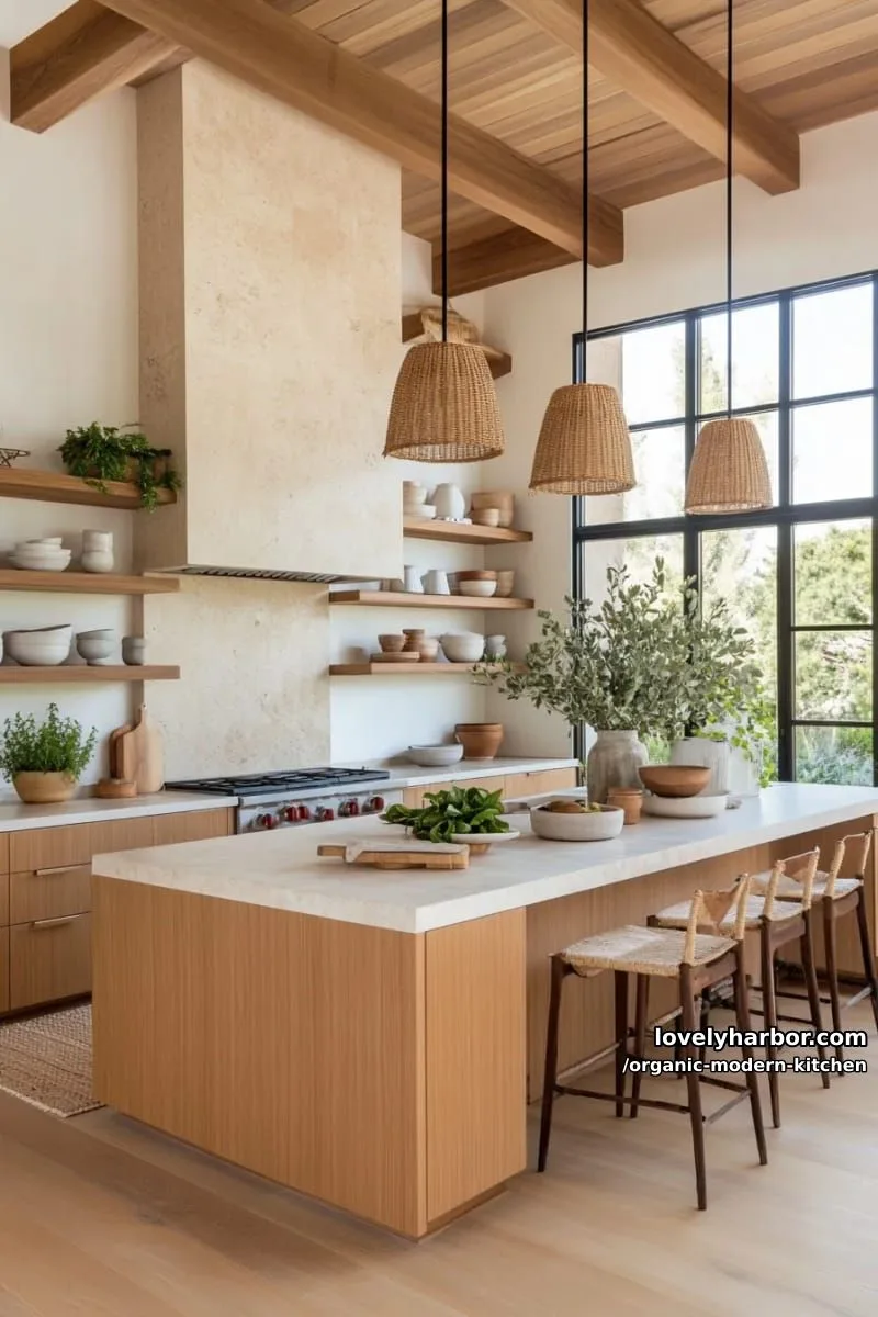 design a mix of closed and open cabinetry for an airy, curated kitchen look. 1
