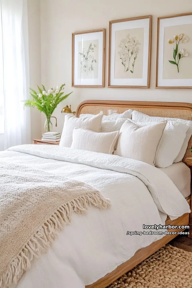21 Unique Spring Bedroom Decor Ideas For 2026 13 display a botanical gallery wall with pressed flower art and vintage floral prints. 1