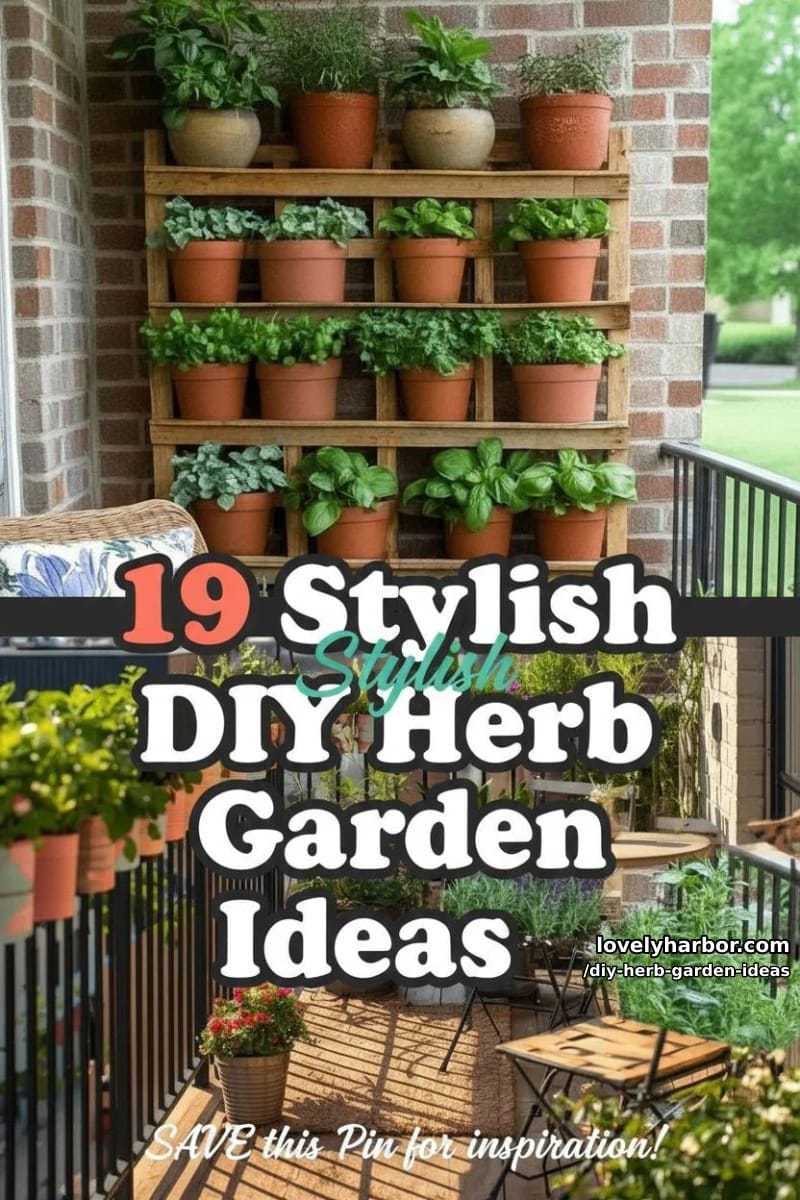 19 Unique DIY Herb Gardens for Fresh Design This Spring 54 DIY herb garden ideas - Collage 53