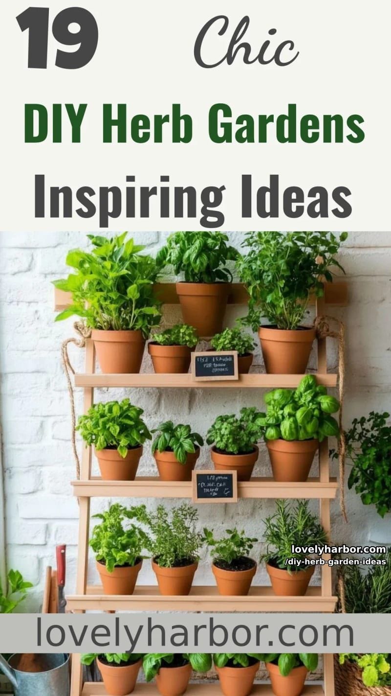 19 Unique DIY Herb Gardens for Fresh Design This Spring 68 DIY herb garden ideas - Collage 67