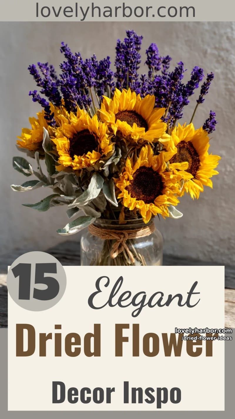 15 Elegant Dried Flower Decor Ideas to Inspire You 47 dried flower ideas - Collage 46