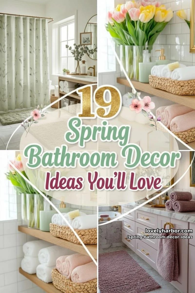19 Unique Spring Bathroom Decor Ideas You’ll Love 48 enjoy these spring bathroom decor ideas 47