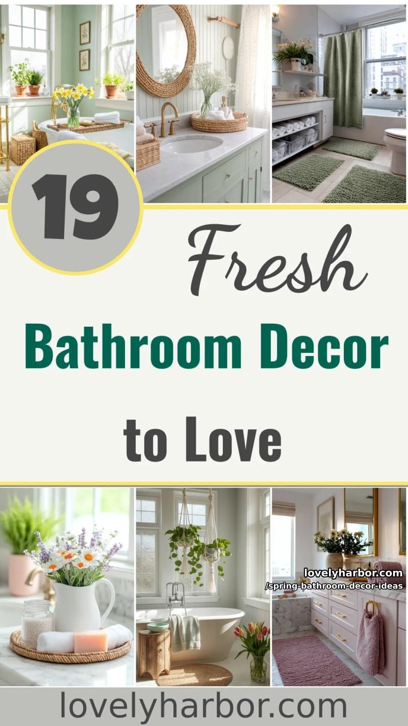 19 Unique Spring Bathroom Decor Ideas You’ll Love 50 enjoy these spring bathroom decor ideas 49