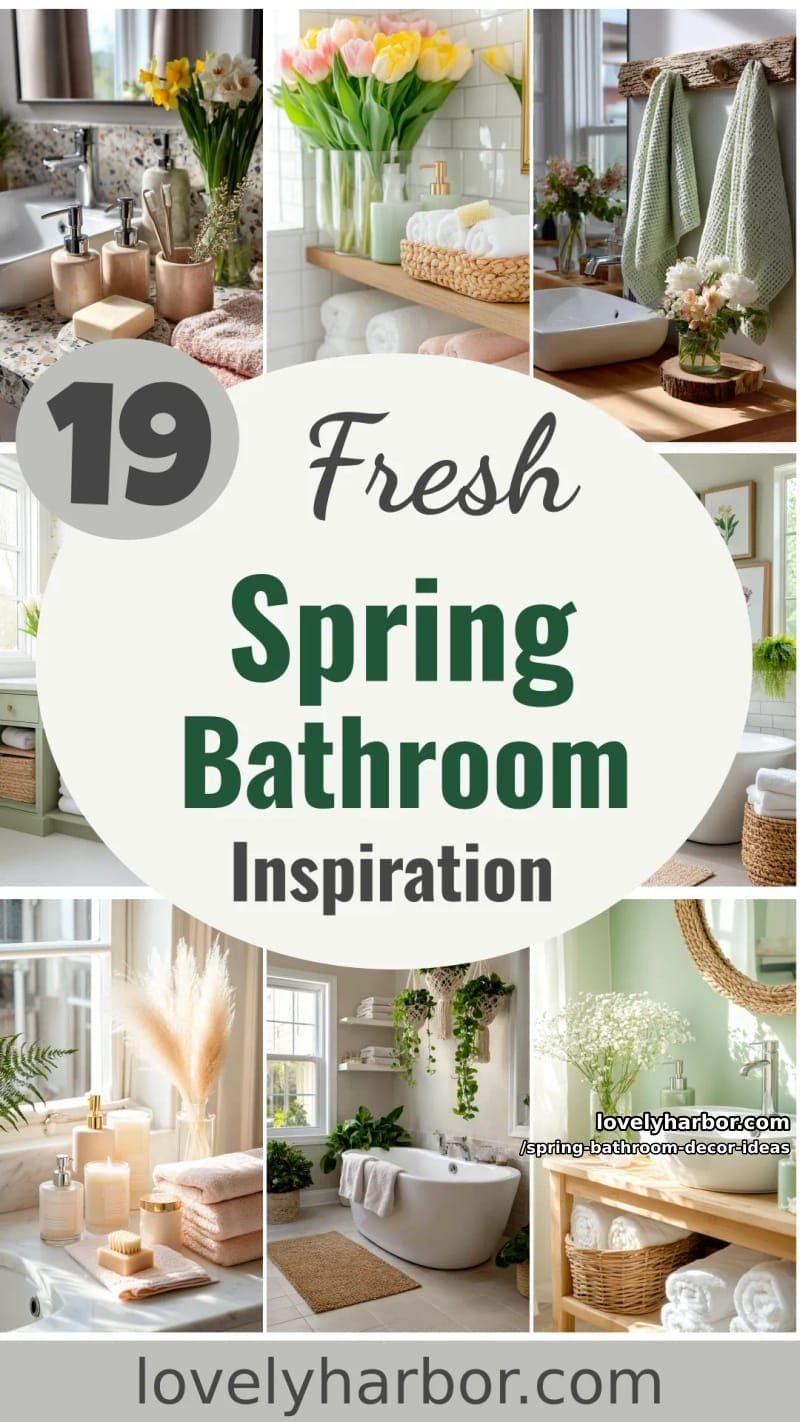 19 Unique Spring Bathroom Decor Ideas You’ll Love 57 enjoy these spring bathroom decor ideas 56