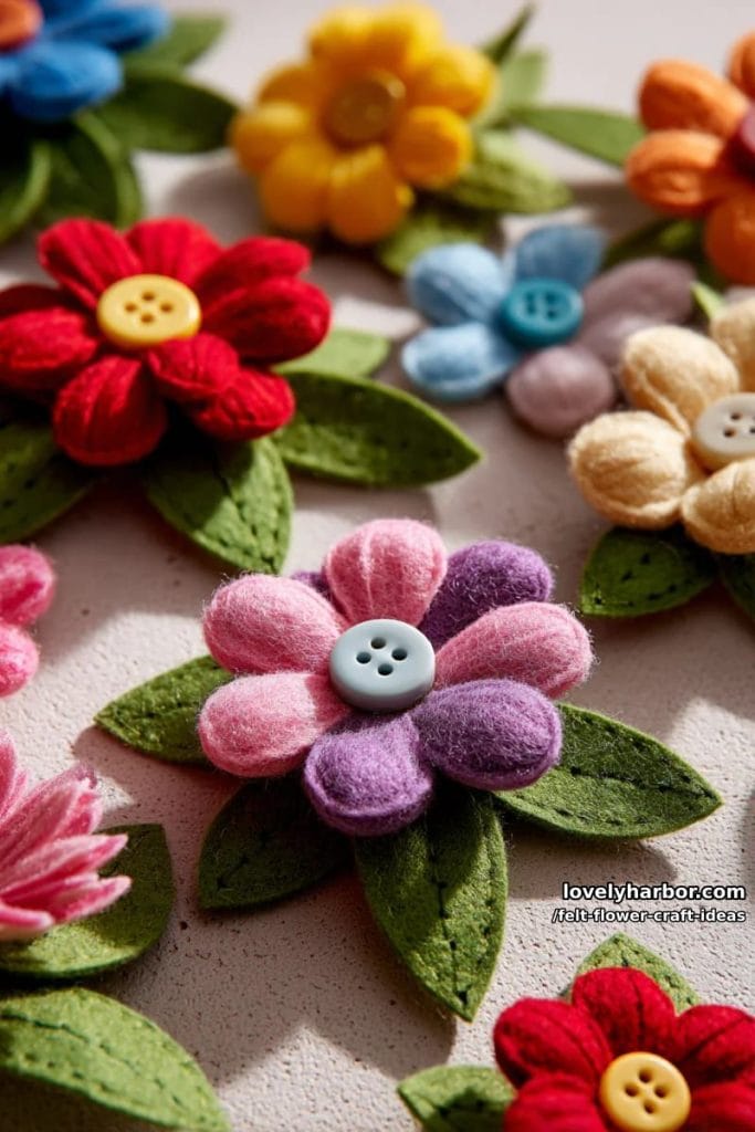 15 Felt Flower Crafts Ideas To Spark Your Creativity This Spring ...