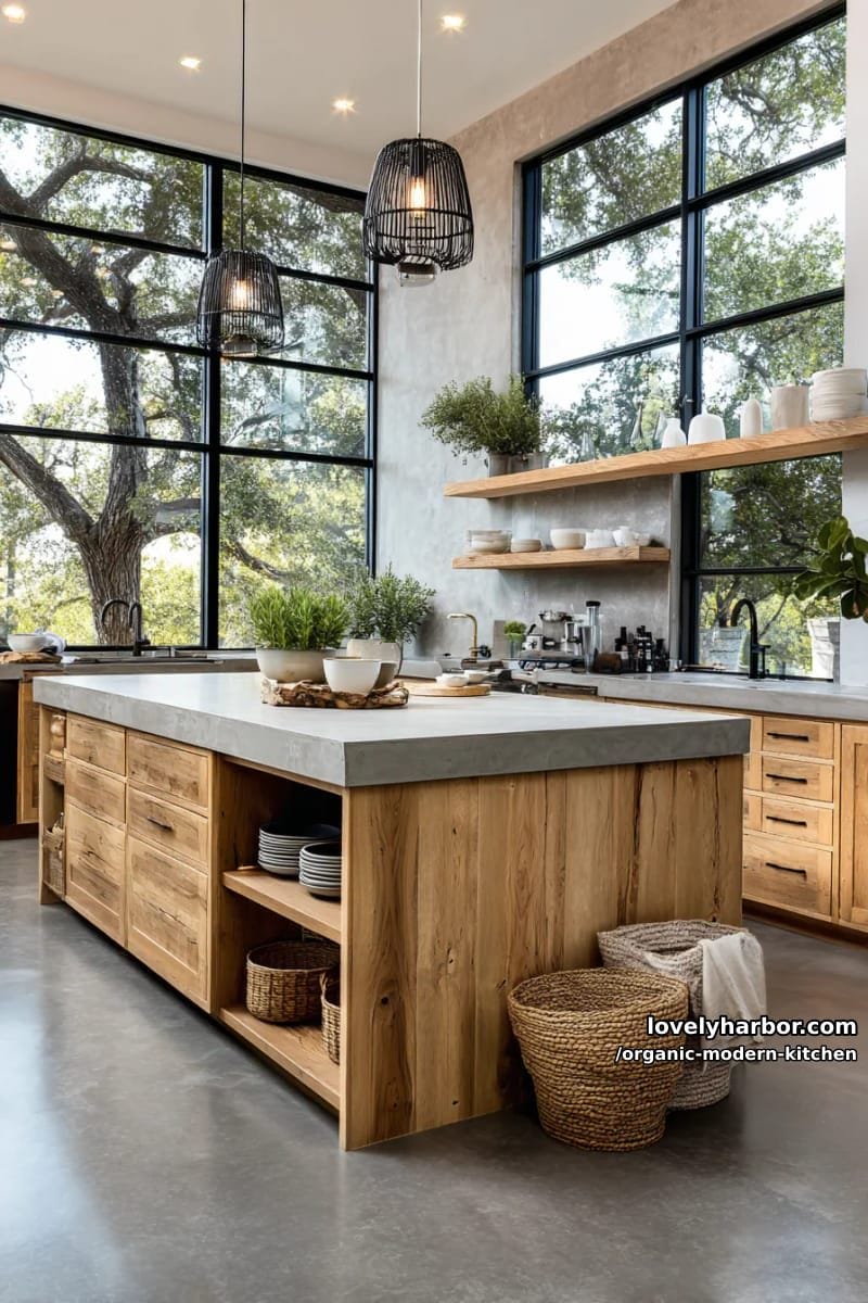 frame large windows with black steel for an industrial modern greenhouse vibe. 1