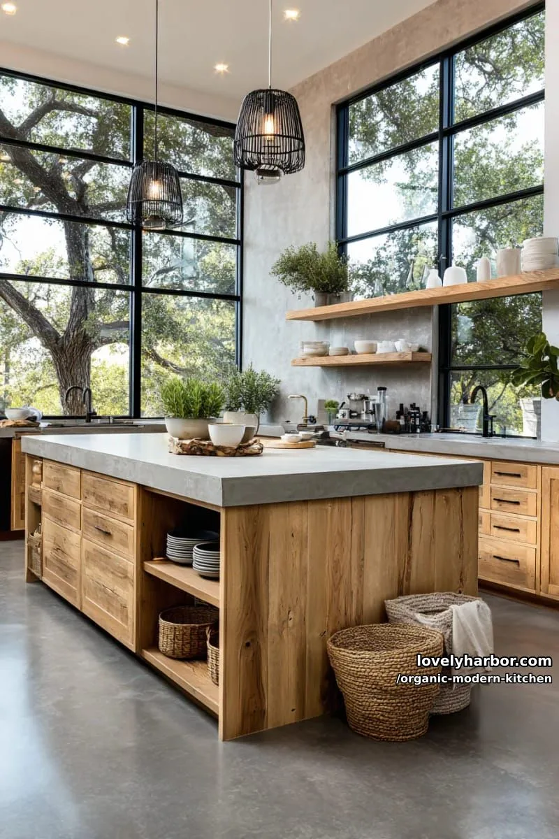 frame large windows with black steel for an industrial modern greenhouse vibe. 1