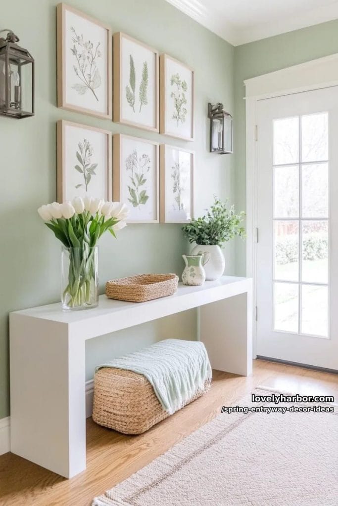 21 Beautiful Spring Entryway Decor - Lovely Harbor