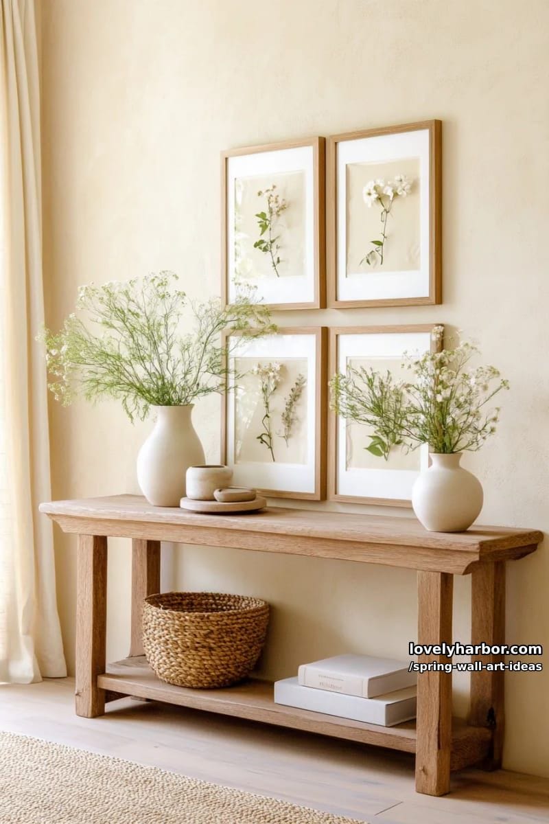 framed pressed flower compositions for a natural and textural wall decor 1