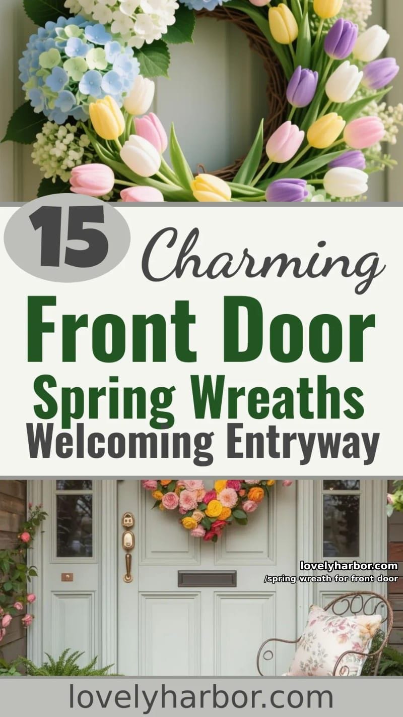15 Unique Front Door Spring Wreaths for a Charming Entryway 59 hang your favorite front door spring wreath! 58