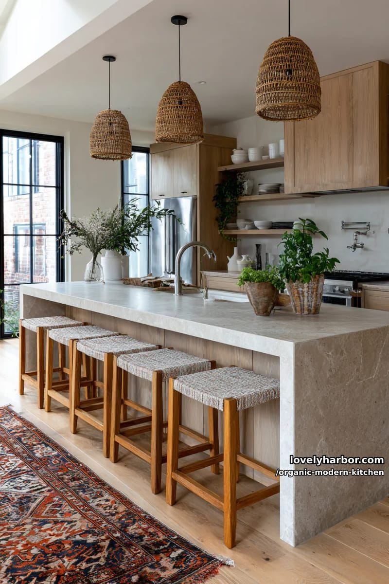 layer vintage rugs over pale wood floors for a rustic modern twist. 1