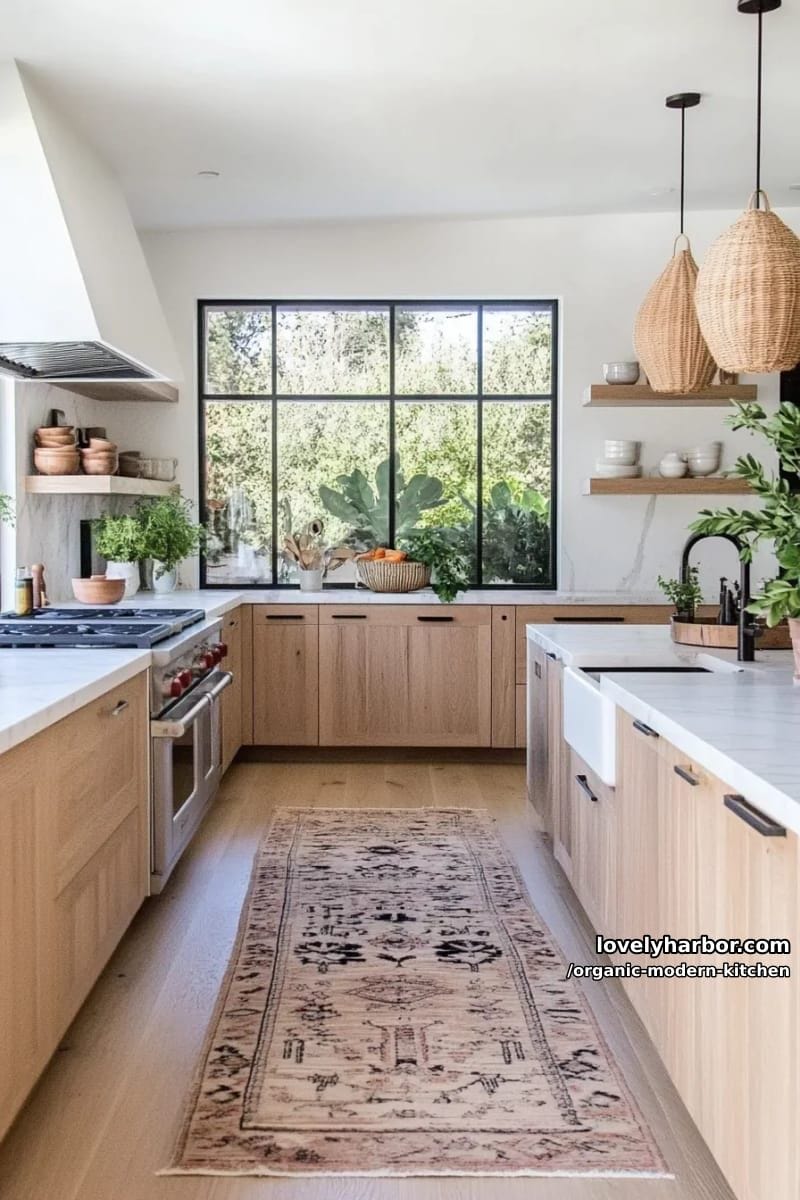 layer vintage rugs over pale wood floors for a rustic modern twist. 1