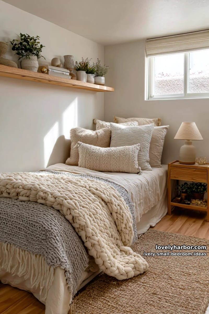 layered bedding in textured neutrals for a cozy vibe 1