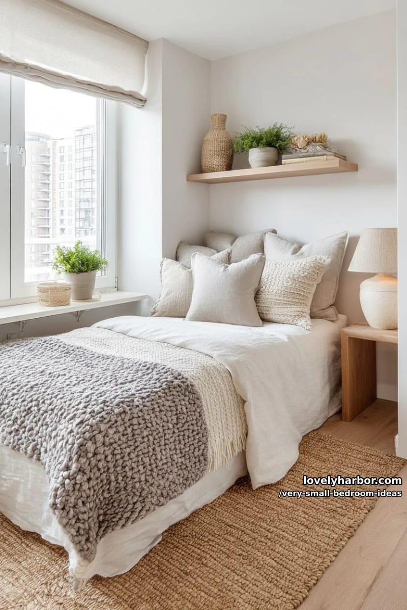 layered bedding in textured neutrals for a cozy vibe 1