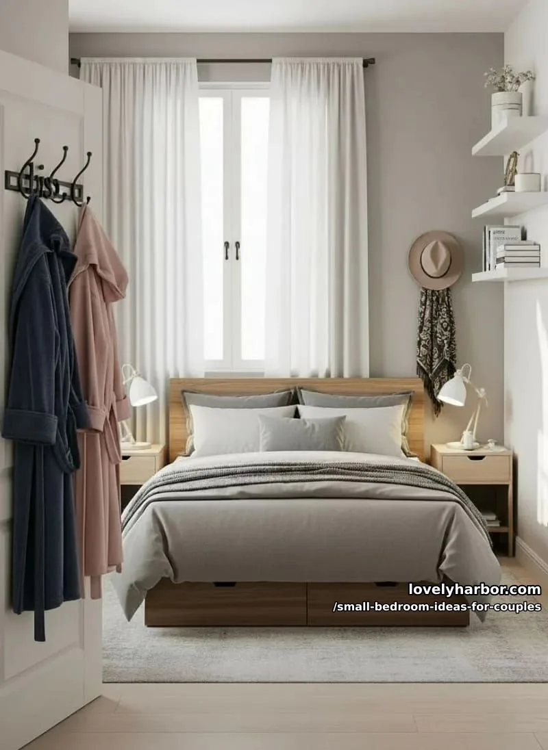 matching wall hooks for his-and-hers robes and accessories 1